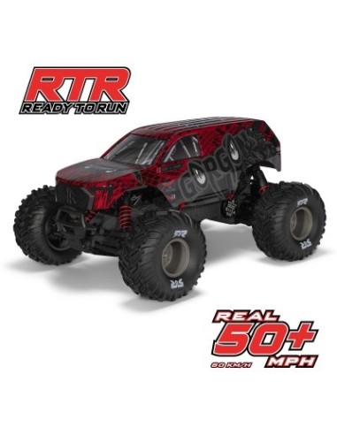 1-10 GORGON 223S 2WD RTR Brushless Monster Truck Red-Black