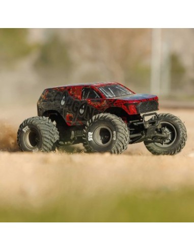 1-10 GORGON 223S 2WD RTR Brushless Monster Truck Red-Black