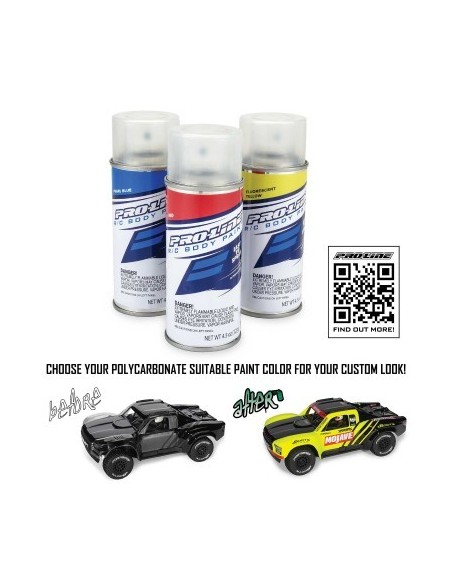 1-16 MOJAVE GROM 4X4 RTA KIT Brushed Desert Truck (Battery & Charger Included) Clear-Black