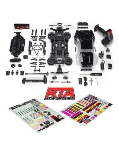 1-16 MOJAVE GROM 4X4 RTA KIT Brushed Desert Truck (Battery & Charger Included) Clear-Black