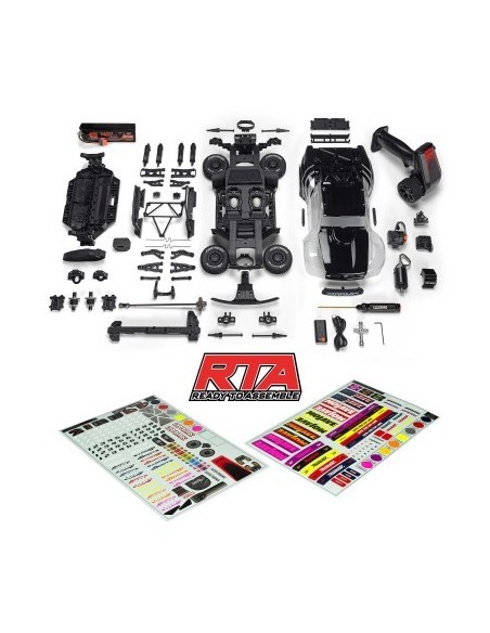 1-16 MOJAVE GROM 4X4 RTA KIT Brushed Desert Truck (Battery & Charger Included) Clear-Black