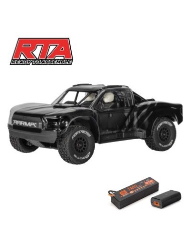 1-16 MOJAVE GROM 4X4 RTA KIT Brushed Desert Truck (Battery & Charger Included) Clear-Black