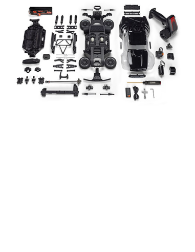 1-16 MOJAVE GROM 4X4 RTA KIT Brushed Desert Truck (Battery & Charger Included) Clear-Black