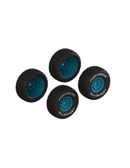 zoom_out_map dBoots 'FORTRESS' Glued Tire Set Blue (2 Pairs)