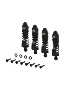 uego de amortiguadores de aluminio de 58 mm de longitud, aceite de 1000 cSt (4), color negro: GROM