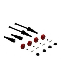 Metal Axle & Wheel Hex Set B (4): GROM
