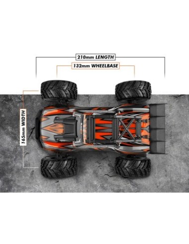 BLACKZON Spryte ST 1-20 4WD Electric Stadium Truck - Orange