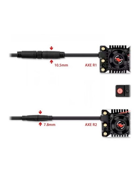 Hobbywing Xerun Axe540L R2-2100kV FOC Combo for Rock Crawler