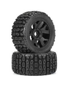 1-6 Brutus F-R 5.7" Monster Truck Tires MTD 24mm Black Ripper (2)