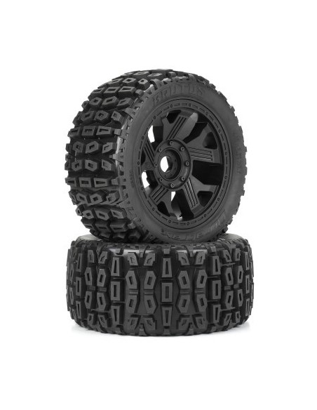 1-6 Brutus F-R 5.7" Monster Truck Tires MTD 24mm Black Ripper (2)