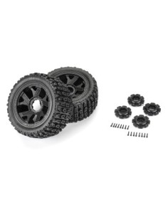 1-6 Brutus F-R 5.7" Monster Truck Tires MTD 24mm Black Ripper (2) 2