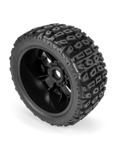 1-6 Brutus F-R 5.7" Monster Truck Tires MTD 24mm Black Ripper (2)