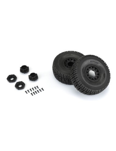 1-7 Mirage TT Fr-Rr MT Tires Mtd 17mm Blk Raid (2)