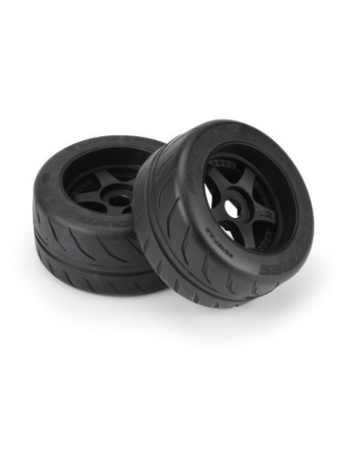 1-7 Toyo Proxes R888R S3 Rear 53-107 2.9" BELTED Mounted 17mm 5-Spoke (2)