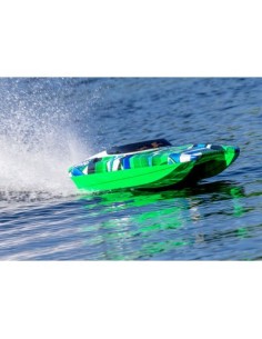 Red-Blue DCB M41 Widebody: Brushless 40" Race Boat with TQi™ Traxxas Link™ Enabled 2.4GHz Radio System & Traxxas Stabil