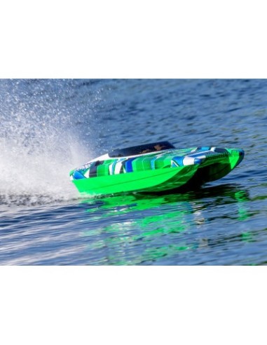 Red-Blue DCB M41 Widebody: Brushless 40" Race Boat with TQi™ Traxxas Link™ Enabled 2.4GHz Radio System & Traxxas Stabil