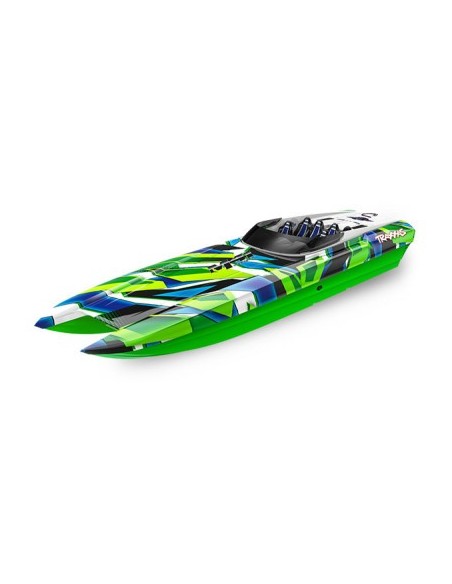 Red-Blue DCB M41 Widebody: Brushless 40" Race Boat with TQi™ Traxxas Link™ Enabled 2.4GHz Radio System & Traxxas Stabil