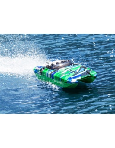Red-Blue DCB M41 Widebody: Brushless 40" Race Boat with TQi™ Traxxas Link™ Enabled 2.4GHz Radio System & Traxxas Stabil