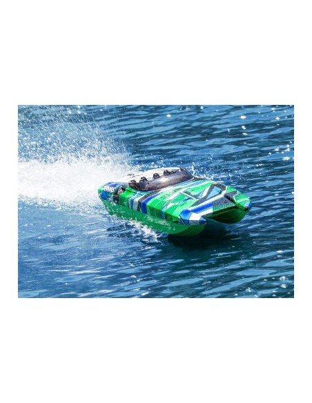 Red-Blue DCB M41 Widebody: Brushless 40" Race Boat with TQi™ Traxxas Link™ Enabled 2.4GHz Radio System & Traxxas Stabil