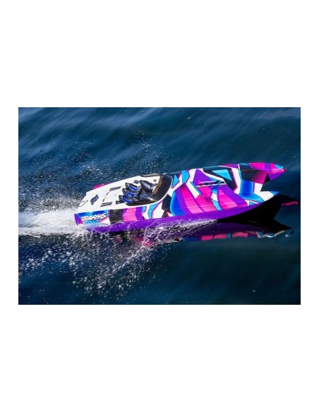 Red-Blue DCB M41 Widebody: Brushless 40" Race Boat with TQi™ Traxxas Link™ Enabled 2.4GHz Radio System & Traxxas Stabil