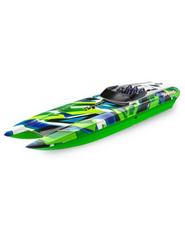 Red-Blue DCB M41 Widebody: Brushless 40" Race Boat with TQi™ Traxxas Link™ Enabled 2.4GHz Radio System & Traxxas Stabil