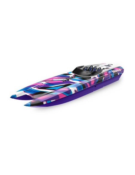 Red-Blue DCB M41 Widebody: Brushless 40" Race Boat with TQi™ Traxxas Link™ Enabled 2.4GHz Radio System & Traxxas Stabil