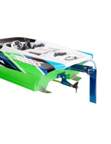 Red-Blue DCB M41 Widebody: Brushless 40" Race Boat with TQi™ Traxxas Link™ Enabled 2.4GHz Radio System & Traxxas Stabil