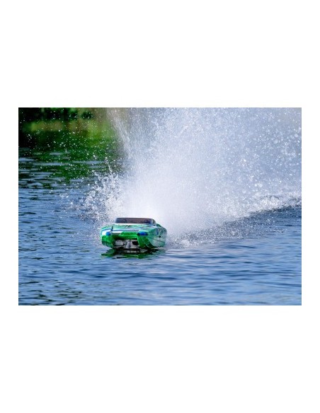 Red-Blue DCB M41 Widebody: Brushless 40" Race Boat with TQi™ Traxxas Link™ Enabled 2.4GHz Radio System & Traxxas Stabil