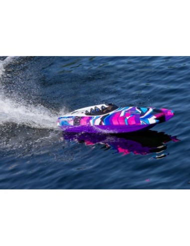 copia de GREEN-BLUE DCB M41 Widebody: Brushless 40" Race Boat with TQi™ Traxxas Link™ Enabled 2.4GHz Radio System & Traxxas