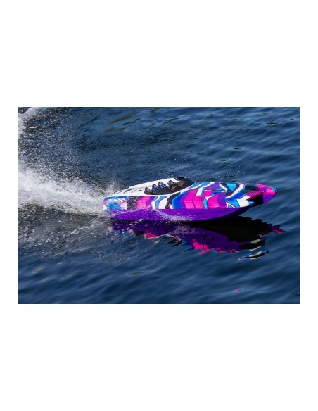 copia de GREEN-BLUE DCB M41 Widebody: Brushless 40" Race Boat with TQi™ Traxxas Link™ Enabled 2.4GHz Radio System & Traxxas