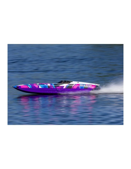 copia de GREEN-BLUE DCB M41 Widebody: Brushless 40" Race Boat with TQi™ Traxxas Link™ Enabled 2.4GHz Radio System & Traxxas