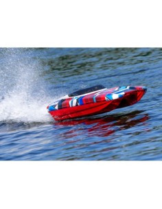 copia de GREEN-BLUE DCB M41 Widebody: Brushless 40" Race Boat with TQi™ Traxxas Link™ Enabled 2.4GHz Radio System & Traxxas