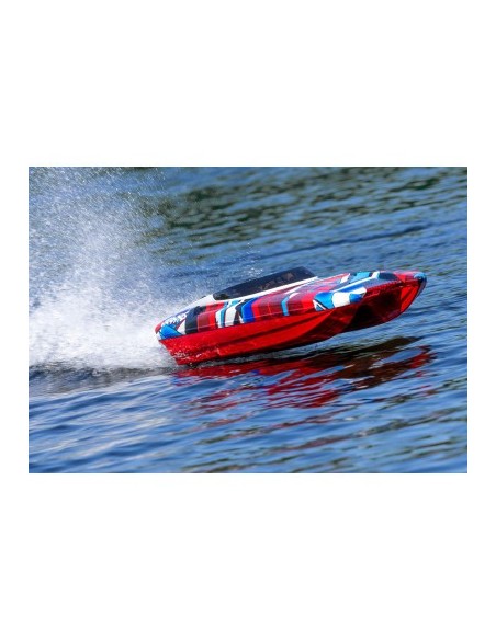 copia de GREEN-BLUE DCB M41 Widebody: Brushless 40" Race Boat with TQi™ Traxxas Link™ Enabled 2.4GHz Radio System & Traxxas