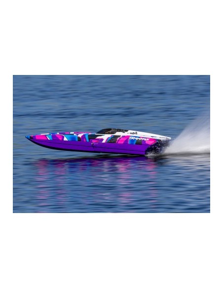 copia de GREEN-BLUE DCB M41 Widebody: Brushless 40" Race Boat with TQi™ Traxxas Link™ Enabled 2.4GHz Radio System & Traxxas
