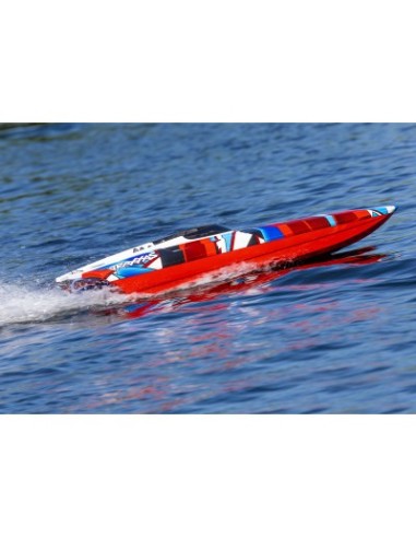 copia de GREEN-BLUE DCB M41 Widebody: Brushless 40" Race Boat with TQi™ Traxxas Link™ Enabled 2.4GHz Radio System & Traxxas