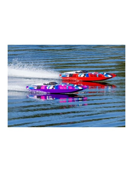 copia de GREEN-BLUE DCB M41 Widebody: Brushless 40" Race Boat with TQi™ Traxxas Link™ Enabled 2.4GHz Radio System & Traxxas