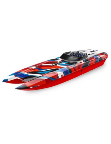 copia de GREEN-BLUE DCB M41 Widebody: Brushless 40" Race Boat with TQi™ Traxxas Link™ Enabled 2.4GHz Radio System & Traxxas