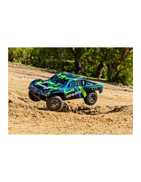 Green Slash® 4X4 Ultimate: 1-10 Scale 4WD Brushless Short Course Truck with TQi™ Radio System Traxxas Link™ Wireless M