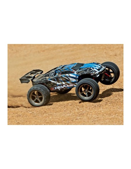 Blue E-Revo® VXL: 1-16-Scale 4WD Brushless Monster Truck with TQi™ Traxxas Link™ Enabled 2.4GHz Radio System & Traxxas S