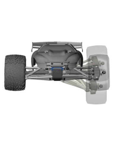 Blue E-Revo® VXL: 1-16-Scale 4WD Brushless Monster Truck with TQi™ Traxxas Link™ Enabled 2.4GHz Radio System & Traxxas S