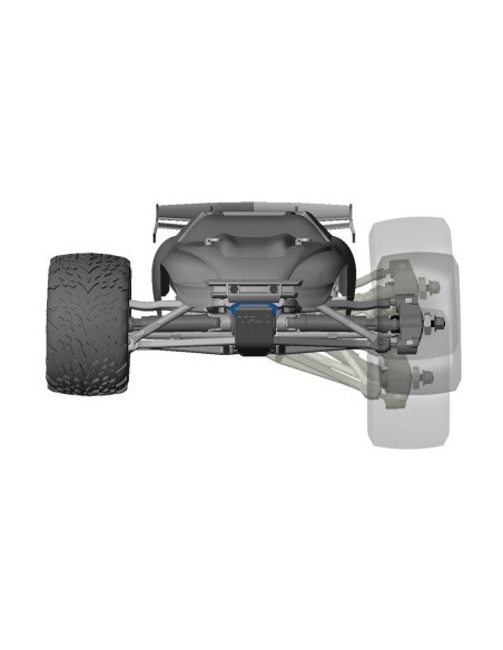 Blue E-Revo® VXL: 1-16-Scale 4WD Brushless Monster Truck with TQi™ Traxxas Link™ Enabled 2.4GHz Radio System & Traxxas S