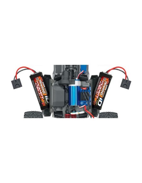 Blue E-Revo® VXL: 1-16-Scale 4WD Brushless Monster Truck with TQi™ Traxxas Link™ Enabled 2.4GHz Radio System & Traxxas S