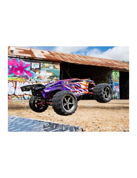 Blue E-Revo® VXL: 1-16-Scale 4WD Brushless Monster Truck with TQi™ Traxxas Link™ Enabled 2.4GHz Radio System & Traxxas S