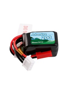 Paquete de batería de Lipo Gens ace 200mAh 11.1V 30C 3S1P con enchufe JST-SYP