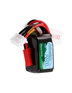 Paquete de batería de Lipo Gens ace 200mAh 11.1V 30C 3S1P con enchufe JST-SYP 2