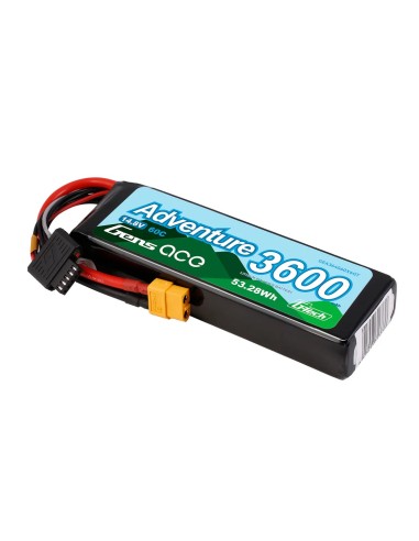Gens ace G-Tech 3600mAh 4S1P 14.8V 60C Adventure RC coche Lipo Batería