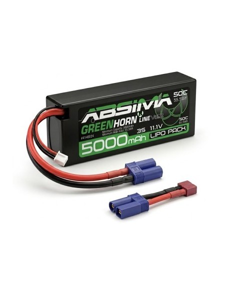 Bateria Greenhorn LiPo 3S/11 1V 50C 5000 HC (EC5/T-Plug)