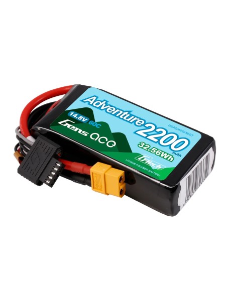 Gens ace G-Tech 2200mAh 4S1P 14.8V 60C Adventure RC coche Lipo Batería