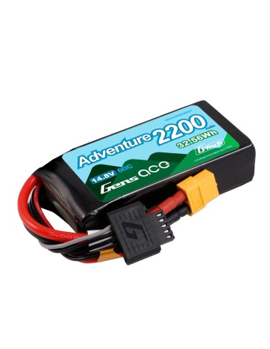 Gens ace G-Tech 2200mAh 4S1P 14.8V 60C Adventure RC coche Lipo Batería