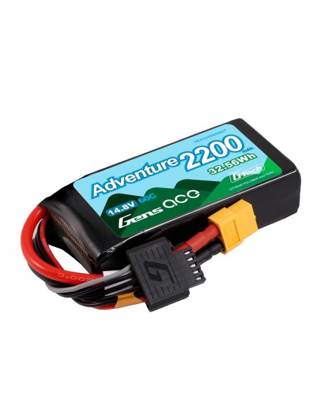 Gens ace G-Tech 2200mAh 4S1P 14.8V 60C Adventure RC coche Lipo Batería